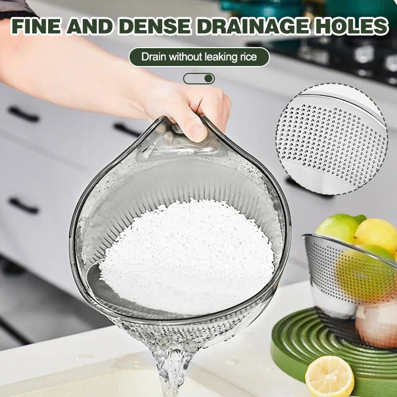 Multi-Function Rice Washing Spoon & Drain Tool