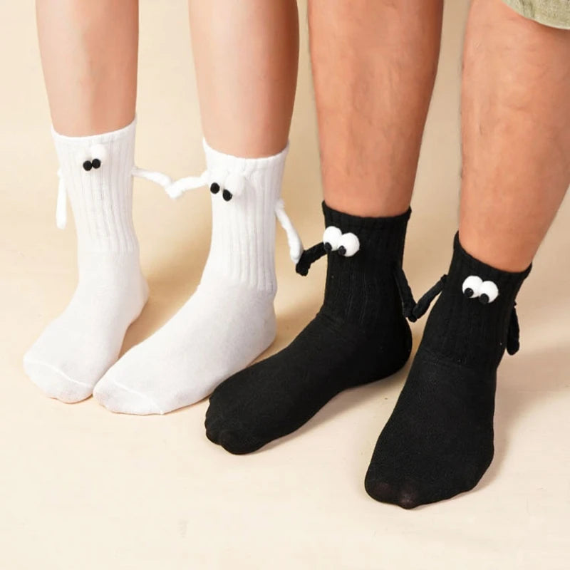 Magnetic Bond Couple Socks – Creative & Fun Cartoon Design