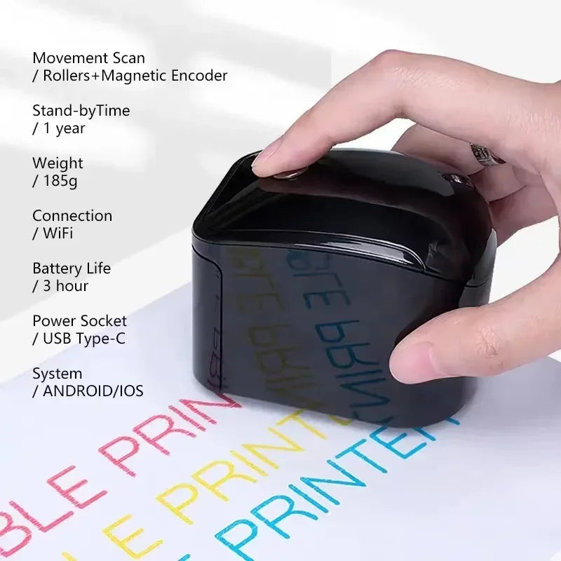 Revolutionize Printing On-the-Go: Portable Wireless Handheld Printer