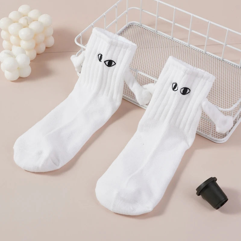 Magnetic Bond Couple Socks – Creative & Fun Cartoon Design