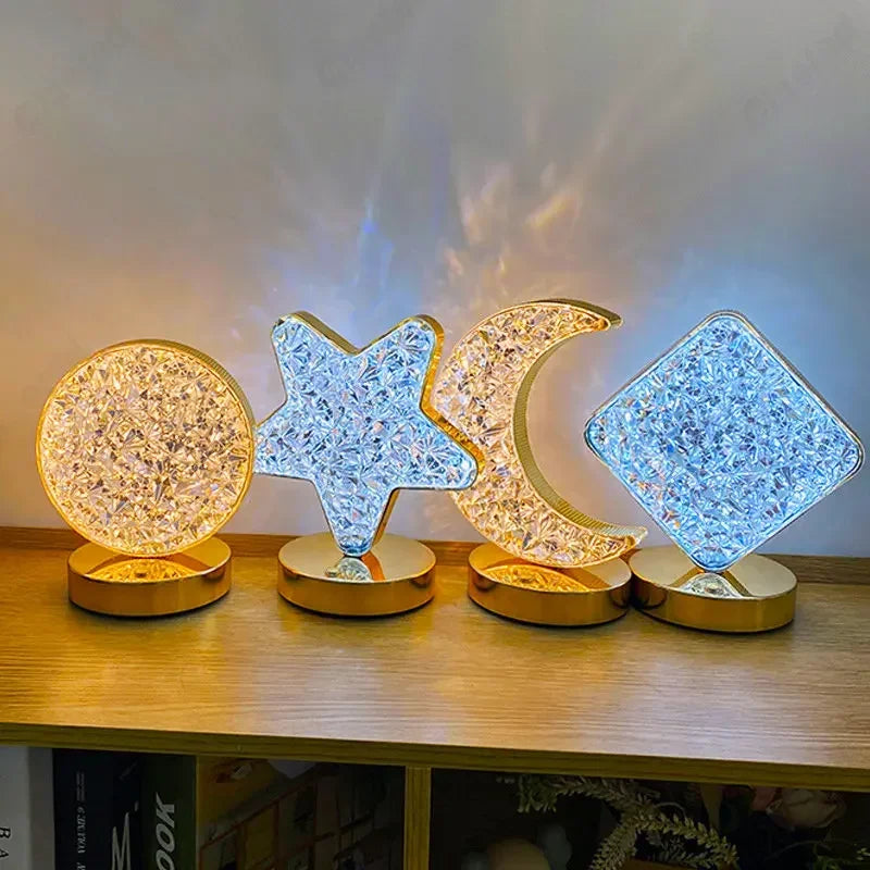 Creative Rechargeable Crystal Night Light