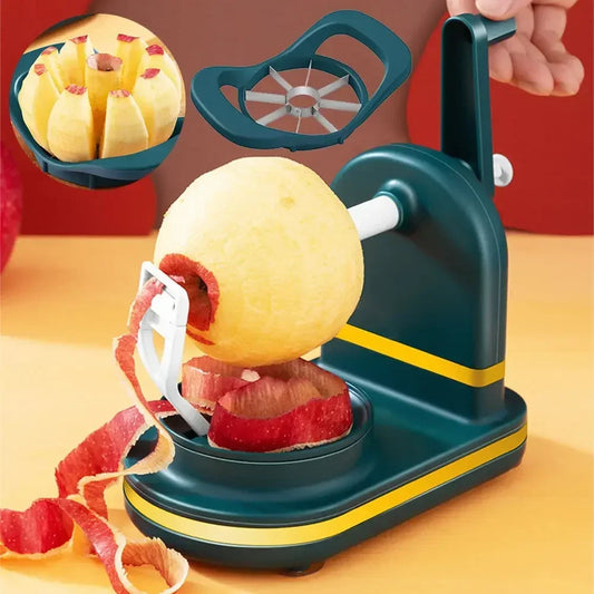 Hand-Crank Fruit Peeler