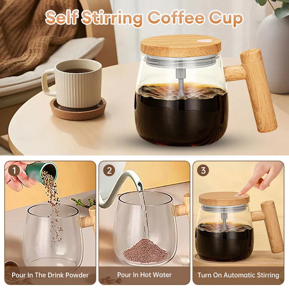 Portable Electric Self-Stirring Mug