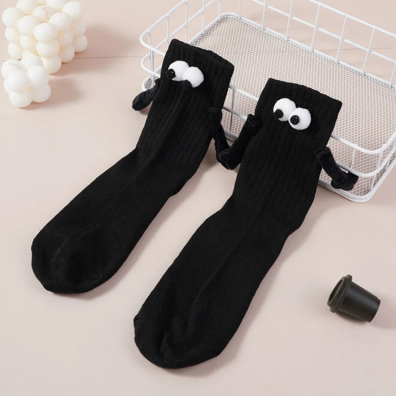 Magnetic Bond Couple Socks – Creative & Fun Cartoon Design