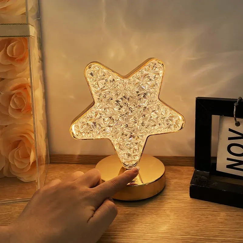 Creative Rechargeable Crystal Night Light