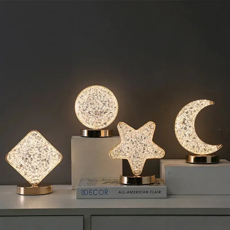 Creative Rechargeable Crystal Night Light